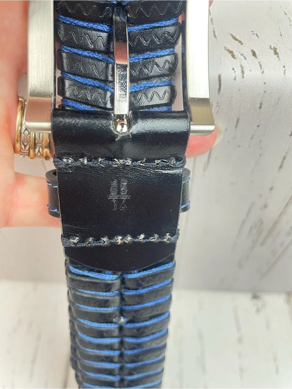 Martin Dingman Woven Leather Belt *34
